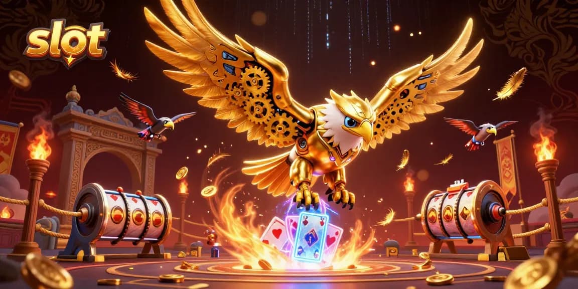Slot online dengan permainan menarik dan jackpot maxwin dalam ilustrasi 3D yang dinamis.