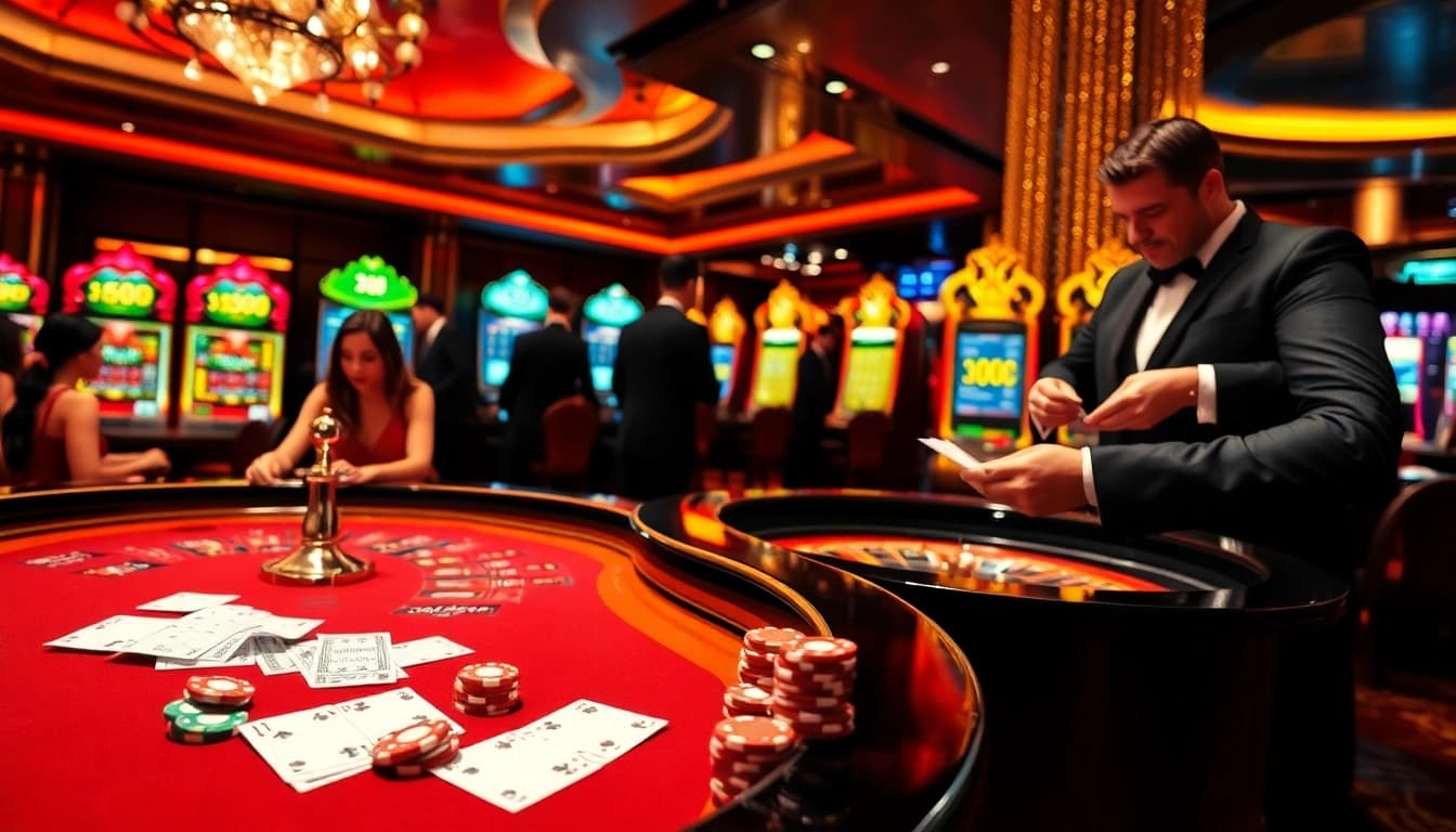 Experience the excitement of gambling at https://rr88.gratis/ with vibrant scenes of roulette and poker.