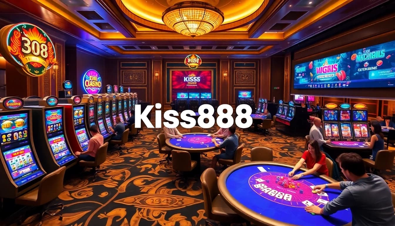Experience the thrill of gambling at Kiss888 with vibrant slot machines and live dealers.