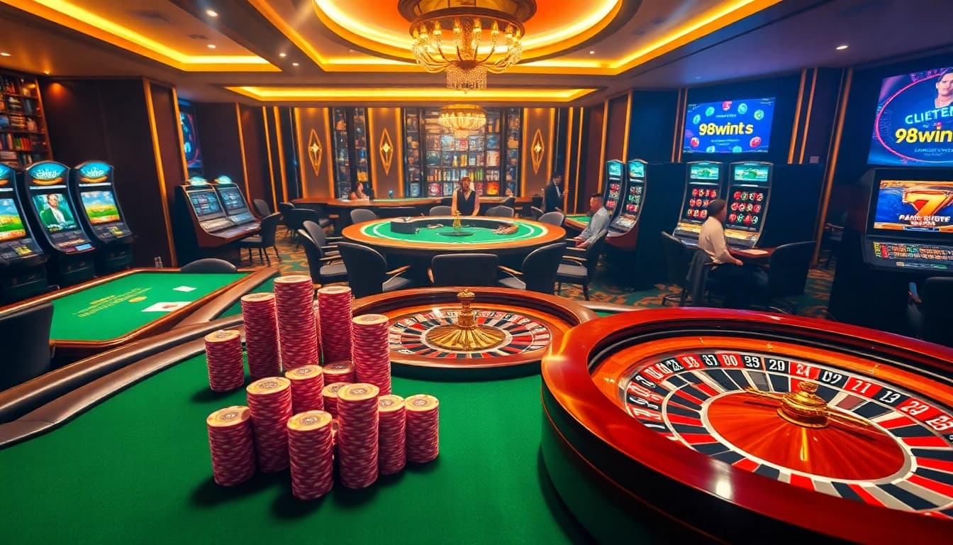 Experience thrilling games at https://98win3h.io/ with vibrant casino tables and immersive online gambling.