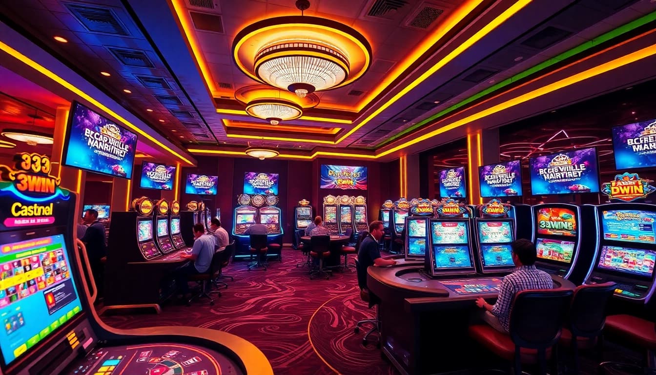 Experience the thrill of 33win with vibrant casino games and live dealers amidst an exciting online atmosphere.
