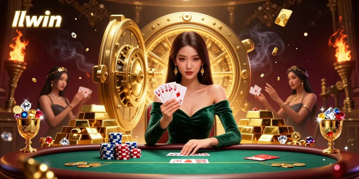 Experience thrilling gaming at LLWIN with a beautiful dealer and stunning casino visuals.