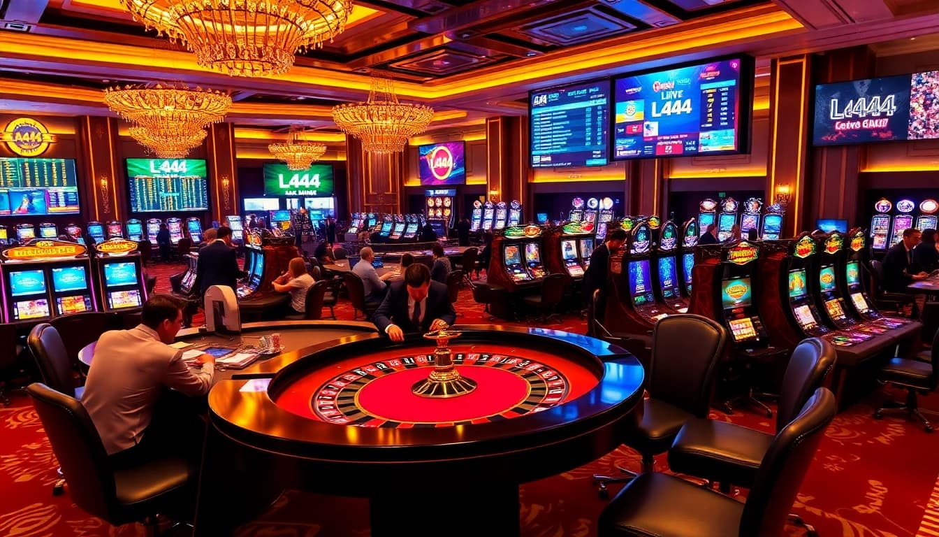 L444 brings excitement to live casino gaming with vibrant roulette tables and professional dealers.