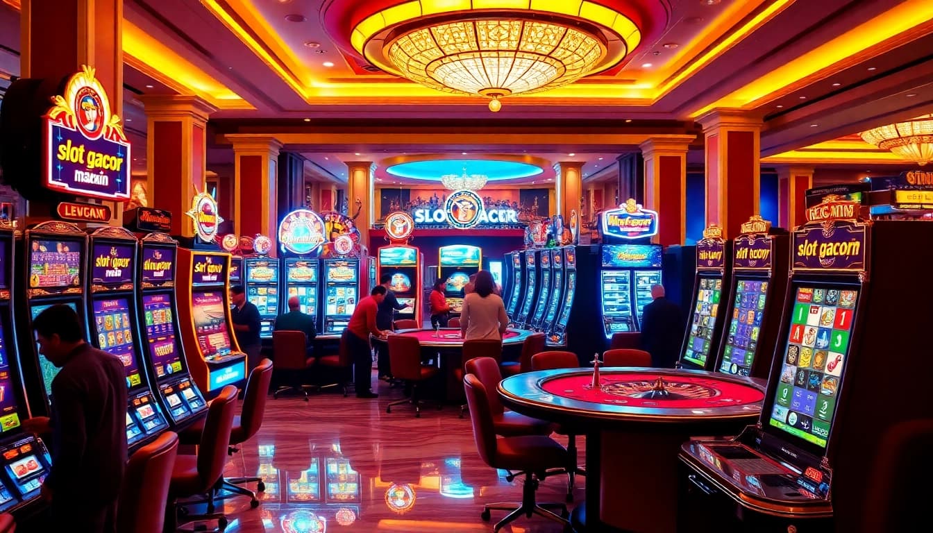 Terlibatlah dengan dunia slot gacor maxwin yang menarik di suasana kasino yang hidup.