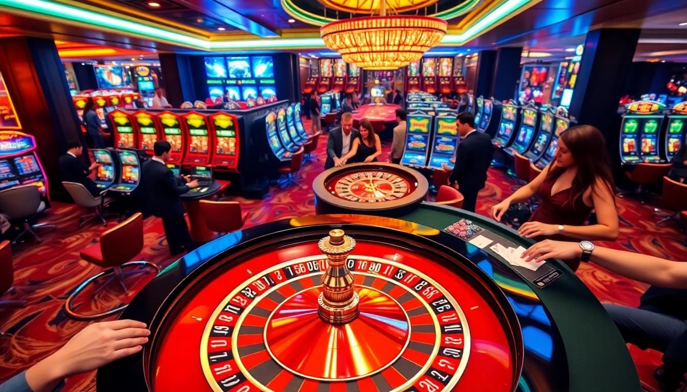 Players betting at the vibrant roulette table, experiencing the thrills of https://rr88k1.com/ casino gaming.