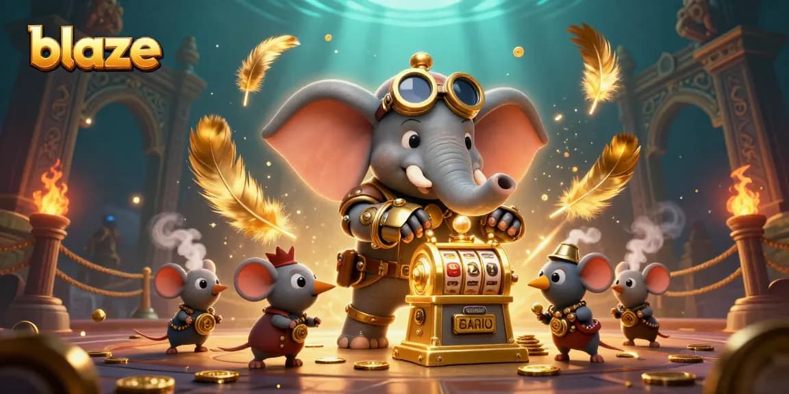 Experience the excitement of blaze with steampunk elements and a bustling casino atmosphere.