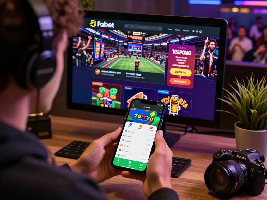 Users engaging with Fabet's mobile betting app showcasing vibrant features and live sports.