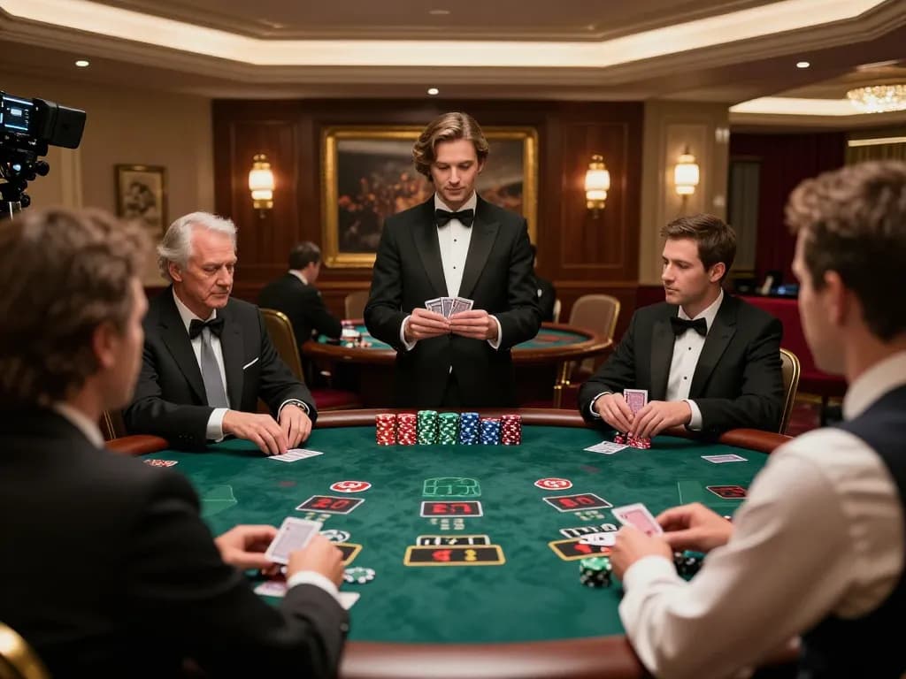 Players at a blackjack table in a luxurious VIP setting at vipwin casino.