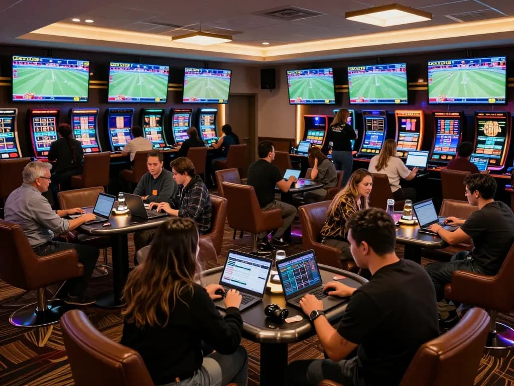 Place bets at OKKING's top-notch sports betting lounge with engaging atmosphere and live events.