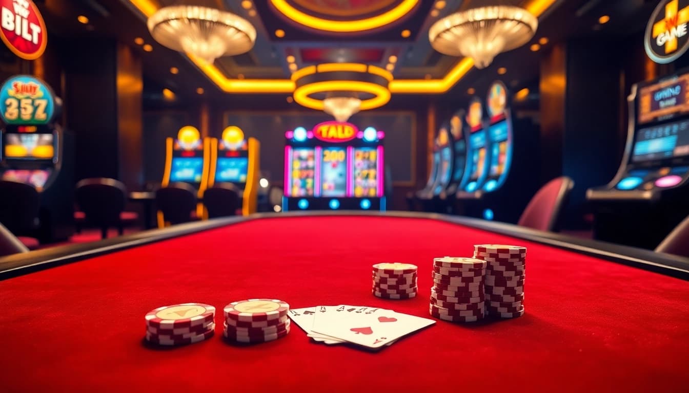 Gamble with confidence at https://thabethome.com/, featuring a luxurious poker scene filled with vibrant colors.