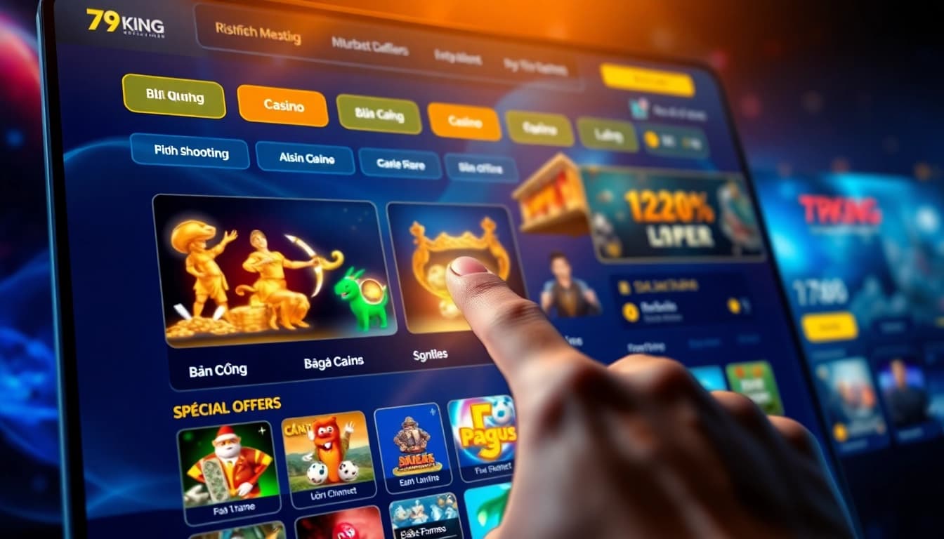 Interactive online gaming interface of 79king showcasing diverse game offerings.
