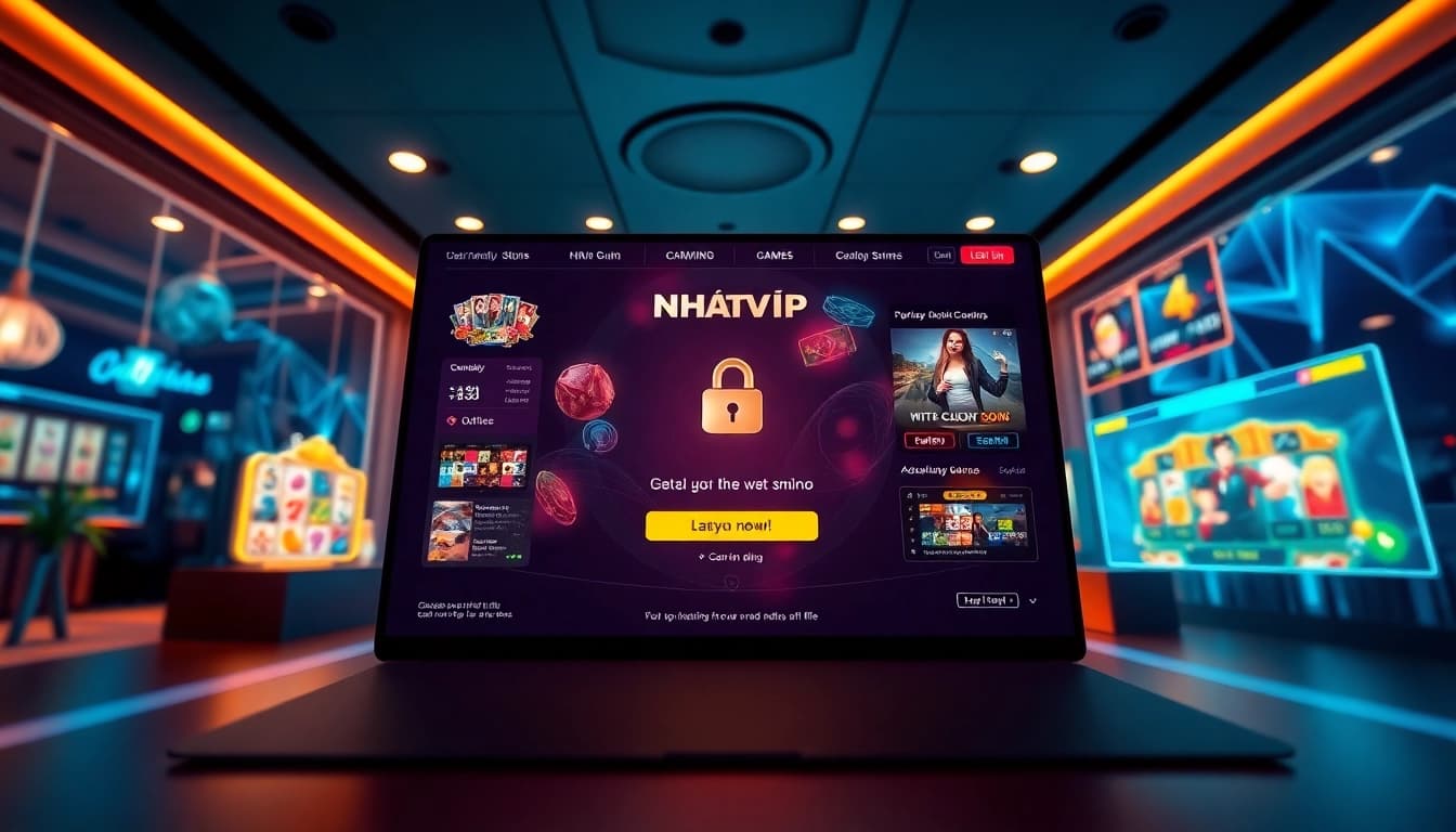 Engaging Nhatvip interface for Đăng nhập Nhất Vip, showcasing exciting gaming options and user-friendly layout.