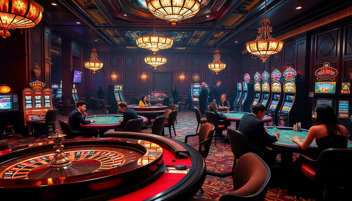 Engage in thrilling Truyện ma experiences at a luxurious casino with captivating ambiance.