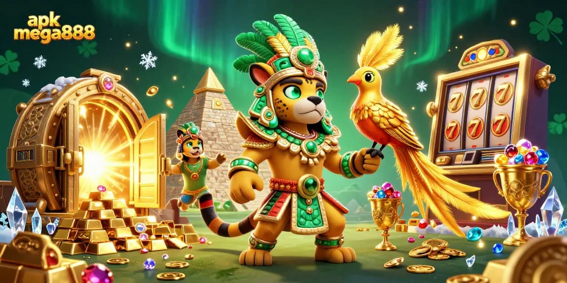 Menang besar dengan apk mega888 yang menampilkan watak Maya yang menakjubkan dan elemen jackpot dalam suasana kasino yang meriah.