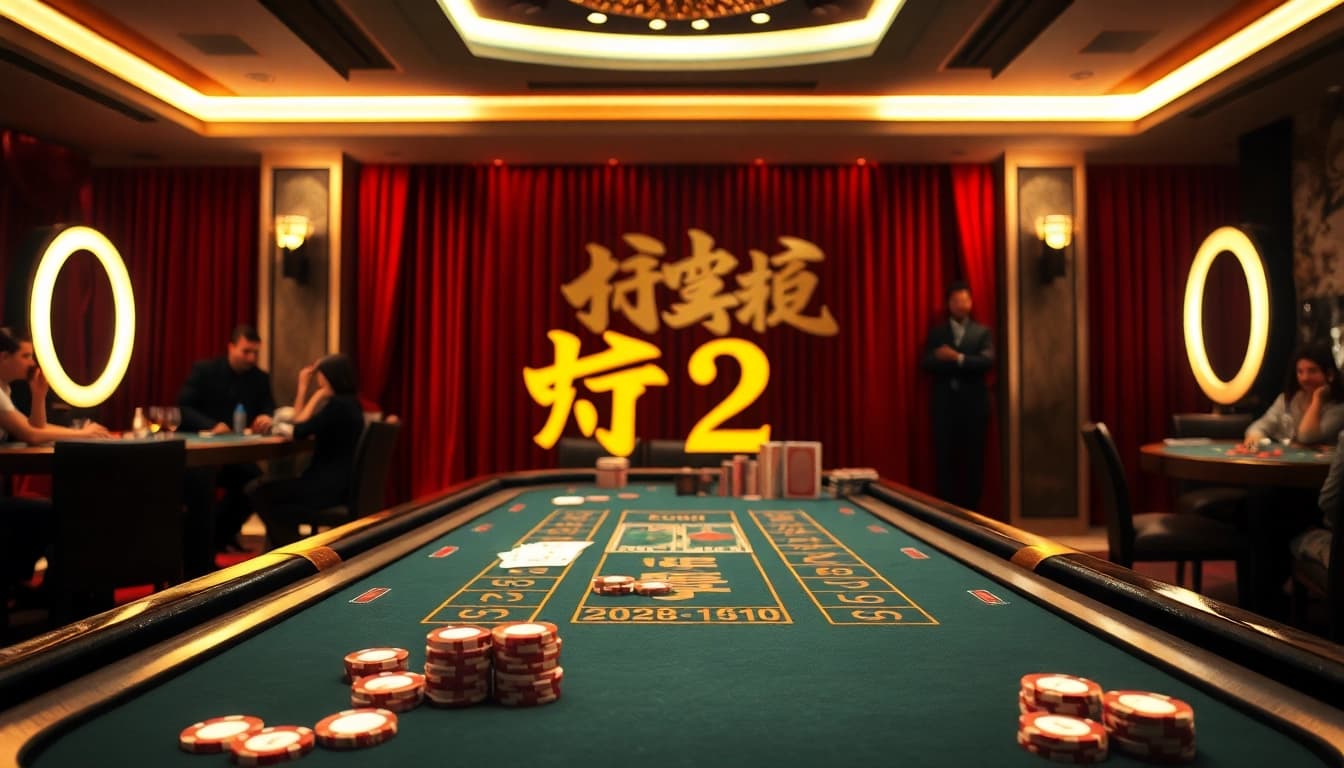 體驗雷神之錘2試玩，賭場桌面上熱鬧的牌局與色彩繽紛的籌碼。