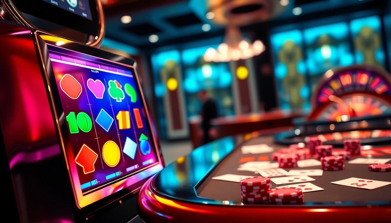 Spin the reels of exciting slot online games at a vibrant casino.