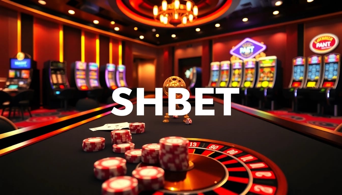 Experience the excitement at SHBET casino with vibrant poker games and roulette.