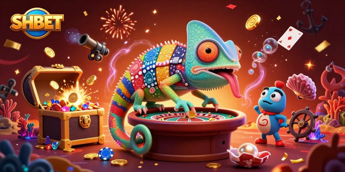 Experience thrilling gaming adventures at SHBET with a vibrant casino artwork showcasing action and excitement.