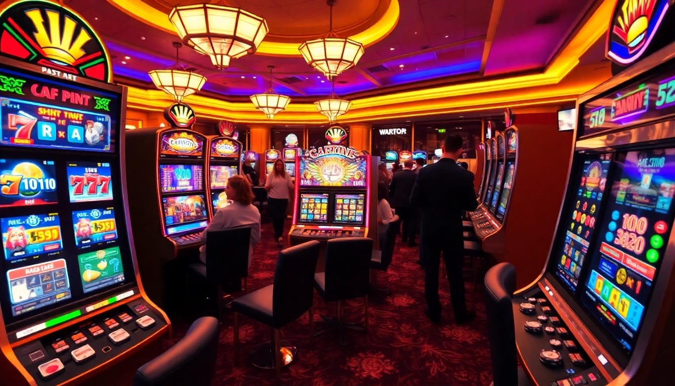 Experience y3娛樂 with players enjoying vibrant casino games and a lively atmosphere.