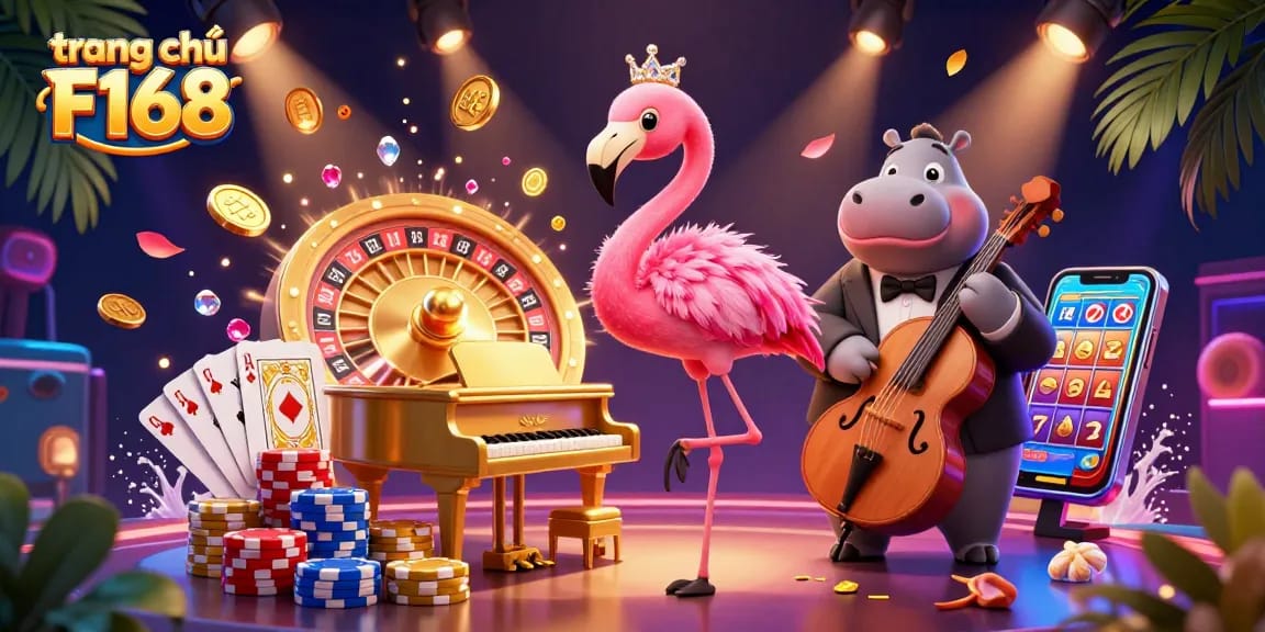 Engage with exciting gameplay at trang chủ F168, featuring dynamic casino elements and vibrant characters.