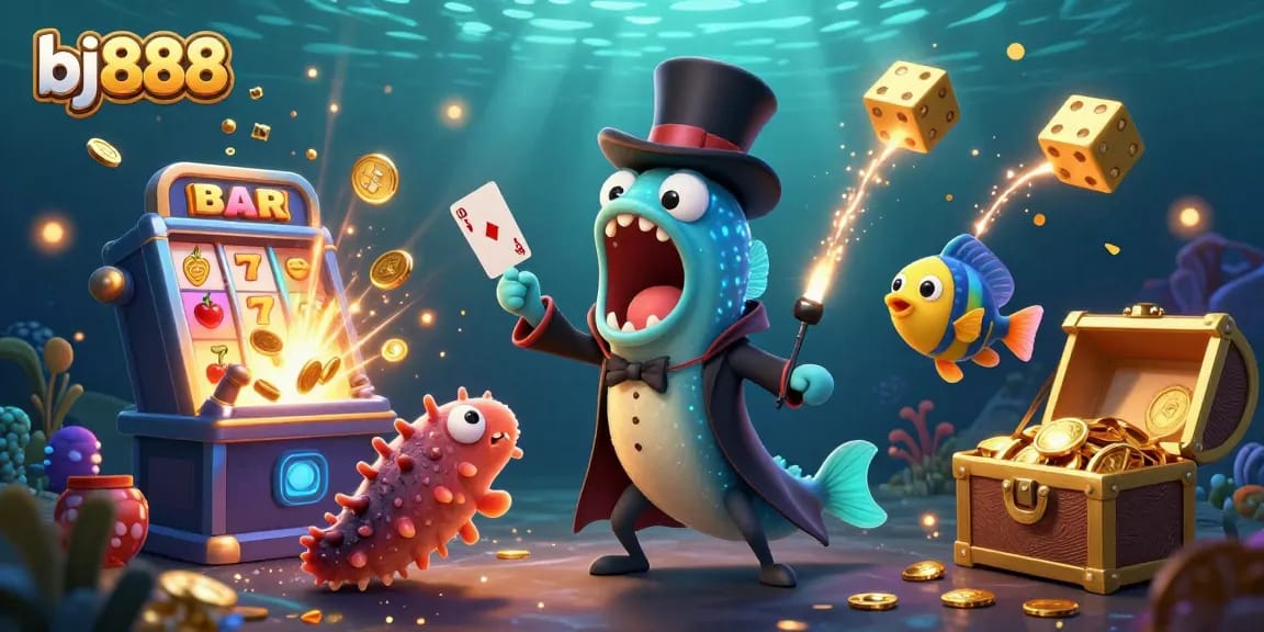 Experience thrilling gameplay at bj888 with vibrant casino elements and delightful characters.