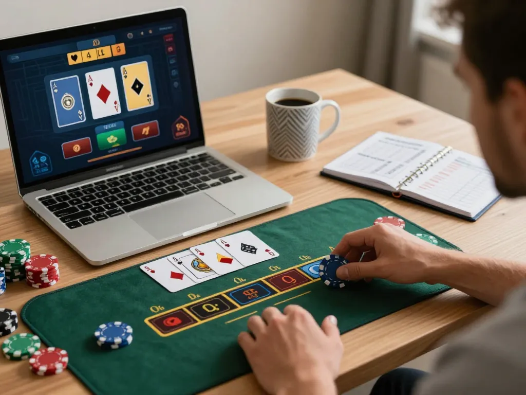 Experience strategic online blackjack gameplay at lecreusot-hotel with vibrant interfaces and engaging actions.