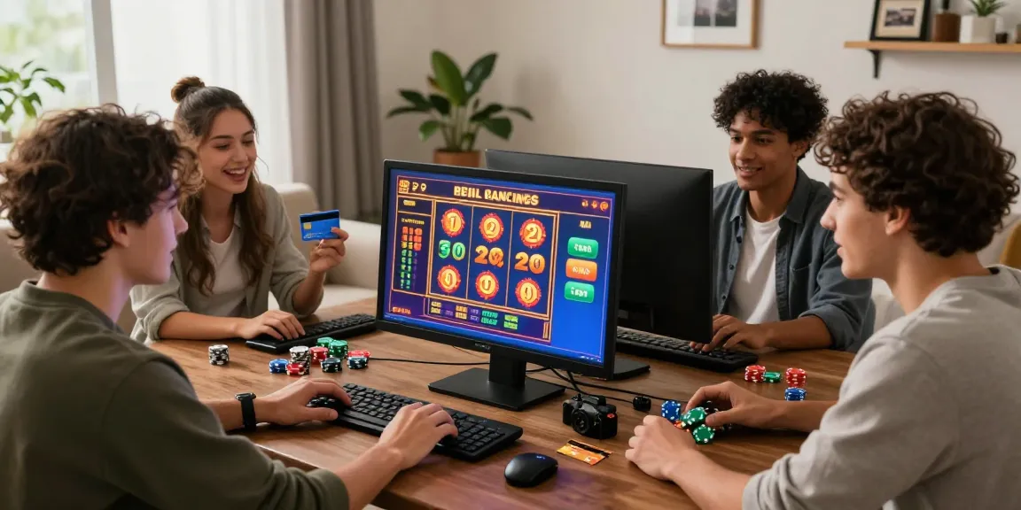 Friends enjoying online gaming at scoarch.org.uk credit card casinos, featuring vibrant visuals and cozy atmosphere.