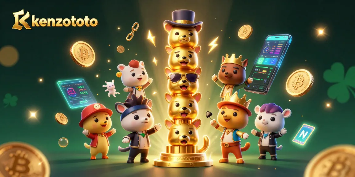Kenzototo brings thrilling online gambling with vibrant characters and cryptocurrency elements.