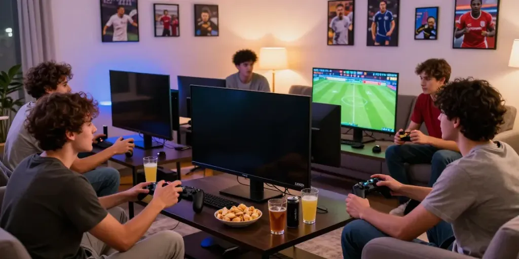 Friends placing bets on football matches with xx88 displayed prominently.