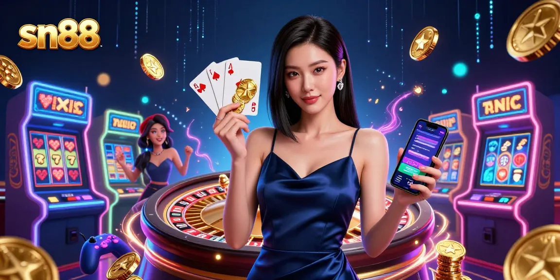 Engage with sn88’s vibrant casino world, featuring stunning visuals and interactive game aesthetics.