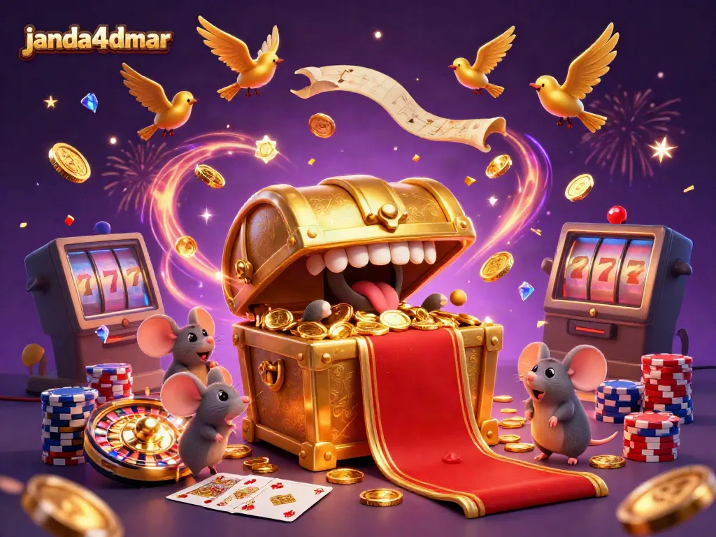 Permainan jackpot di janda4dmar dengan kekayaan yang memikat dan elemen kasino yang berwarna-warni.