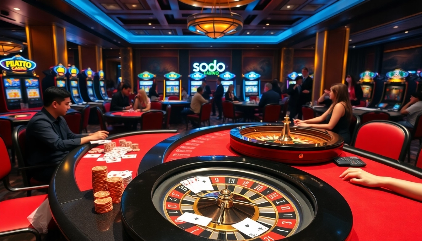 Experience thrilling gameplay at SODO Casino with exciting poker action and vibrant atmosphere.