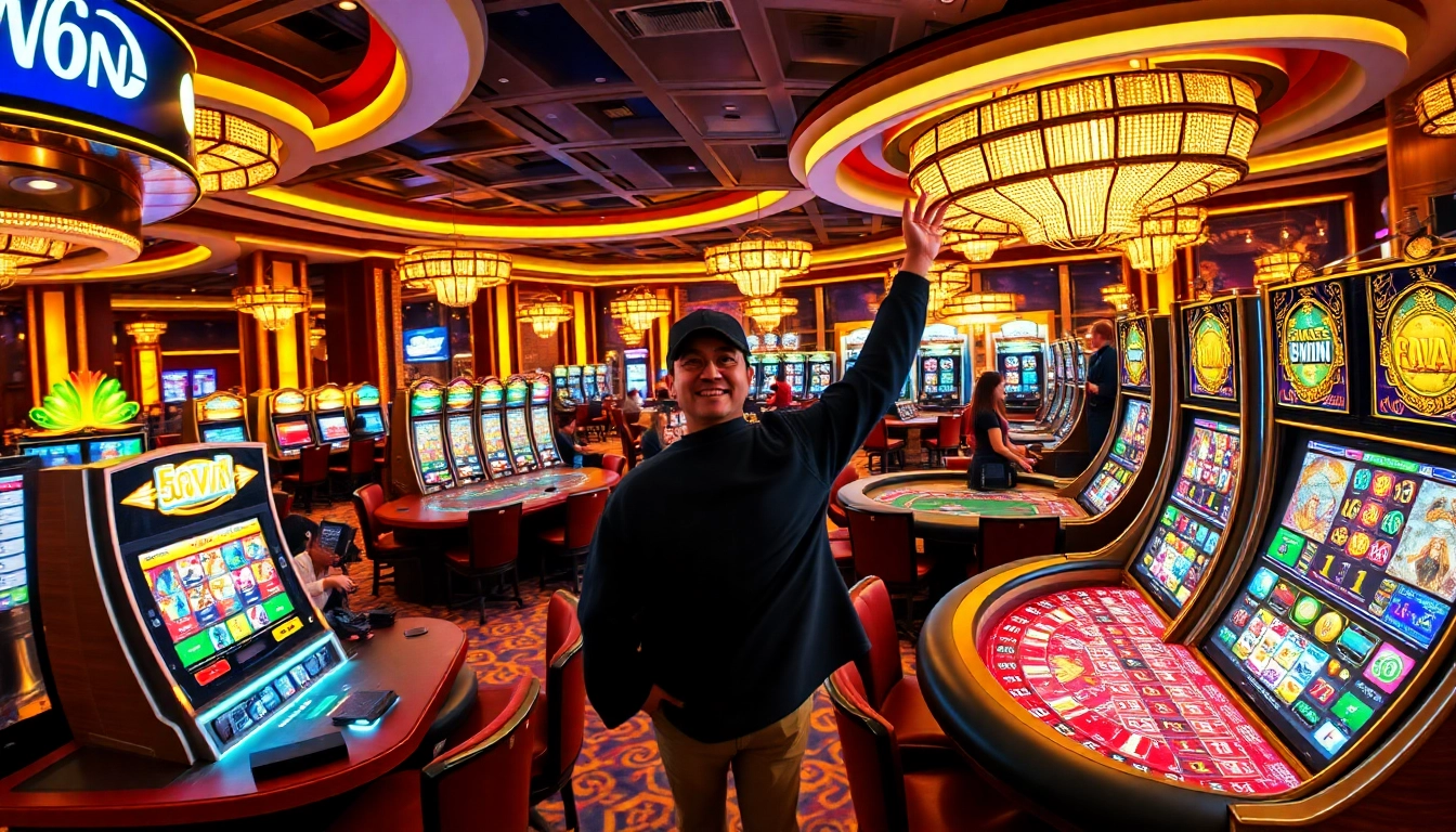 Experience the thrill of winning big at 99WIN's luxurious casino atmosphere.
