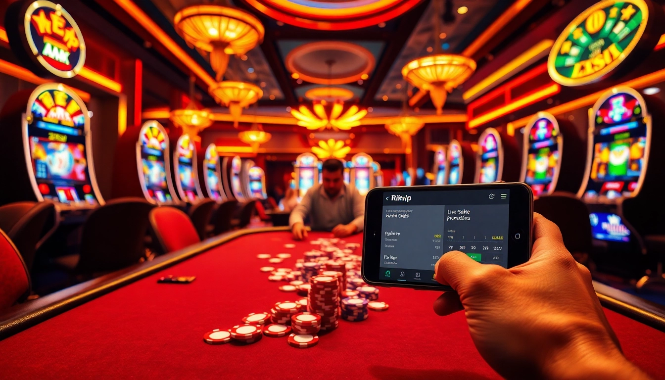 Experience thrilling gaming moments with Rikvip at a vibrant online casino table.