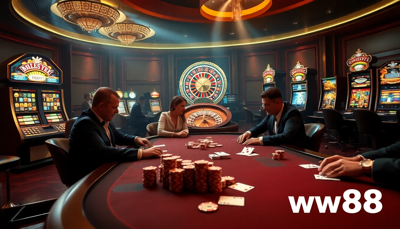 Experience thrilling poker action at ww88 with high stakes and competitive players.