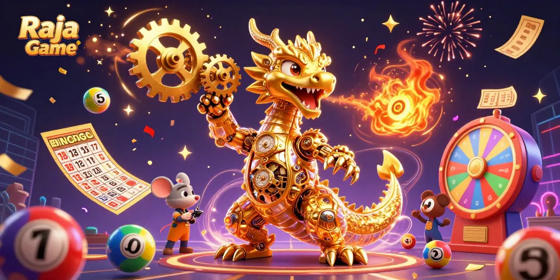 Experience thrilling jackpots at Raja Game with vibrant lottery elements and golden rewards.
