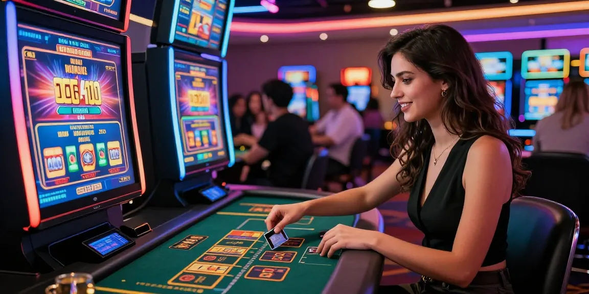 Players enjoying the excitement of credit card casinos with vibrant games and promotions.