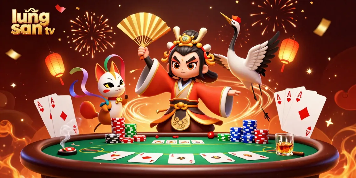 Experience thrilling moments with lương sơn tv as kabuki warriors engage in poker battle.